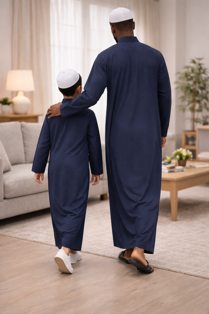 Classic Saudi Thobe | Slate Grey